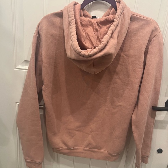 Topshop Pink Pullover Hoodie Relaxed Fit - Picture 3 of 9